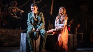 John Dagleish (Benjamin Button) and Clare Foster (Elowen Keene). Photo Marc Brenner. Benjamin Button London - review Silver Magazine www.silvermagazine.co.uk