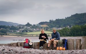 Gillian and Jason on the coast. The Salt path article - Silver Magazine www.silvermagazine.co.uk