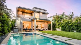 Exterior shot of a Modern New Construction Home in Los Angeles. A guide to renting luxury villa los angeles article Silver Magazine www.silvermagazine.co.uk