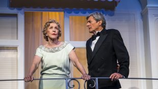 Patricia Hodge as Amanda and Nigel Havers as Elyot 3 in Private Lives for Silver Magazine www.silvermagazine.co.uk