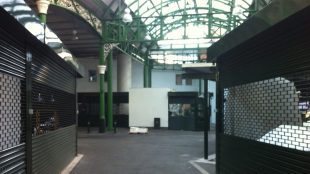 Shop shutters inside Borough Market, London. shop shutters - Silver Magazine www.silvermagazine.co.uk