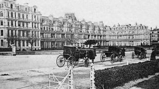 Historic image of The Grand Hotel Eastbourne - 150 years of the grand eastbourne article. Silver Magazine www.silvermagazine.co.uk